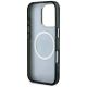 7. Guess IML Metal Glitter 4G Circle Triangle MagSafe Case für iPhone 16 Pro - Schwarz