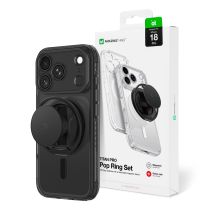 AmazingThing Titan Pro Pop Lens Case für iPhone 18 Pro mit Kameraabdeckung, Halterung und Ständer, MagSafe-kompatibel – Schwarz
