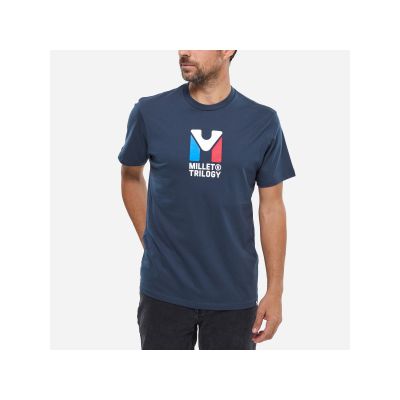 2. MILLET Chamonix Tri Ts Ss M Marineblaues Herren-T-Shirt