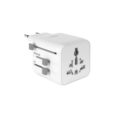 Puro Universal-Reiseadapter – Weiß
