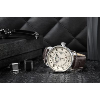 5. Herrenuhr ZEPPELIN LZ127 Graf Zeppelin GMT 7642-5 + Box