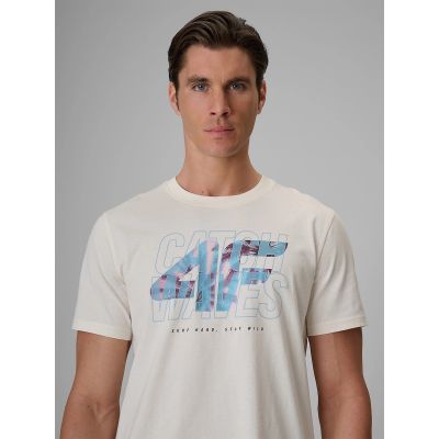 4. Herren-T-Shirt mit Aufdruck, regulär, Größe 4F 4FRSS26TTSHM4295-11S