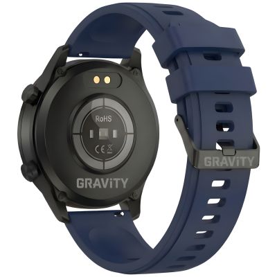16. Smartwatch Gravity Black 2 Armbänder GT10-5