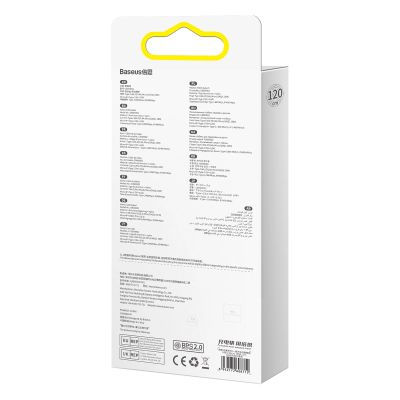 17. Baseus Flash Series II Kabel USB - USB Typ C / Lightning / Micro USB 100 W 1,2 m schwarz (CASS030001)