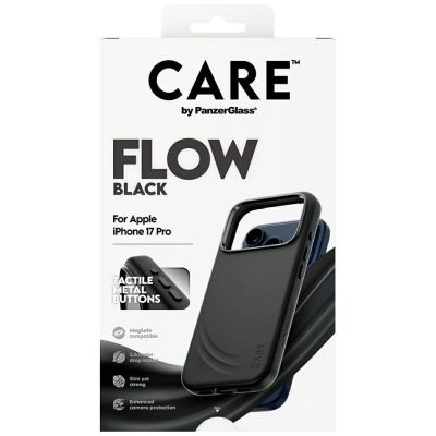 5. CARE by PanzerGlass Feature FLOW MagSafe Case für iPhone 17 Pro - Schwarz