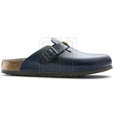 5. Birkenstock Boston ESD Blue Damen Clogs Naturleder schmale Hausschuhe (0061388)