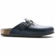 5. Birkenstock Boston ESD Blue Damen Clogs Naturleder schmale Hausschuhe (0061388)