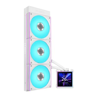 2. Lian Li HydroShift II LCD-S 360 CL Prozessor-Flüssigkeitskühlungs-Kit 12cm Weiß 1 Stück.