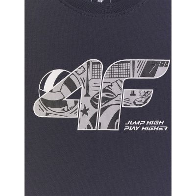 6. Jungen-T-Shirt mit Print im Regular Fit 4F 4FJRAW26TTSHM4349-22S