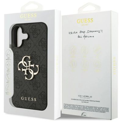 8. Guess 4G Big Logo Case für iPhone 17 - Schwarz