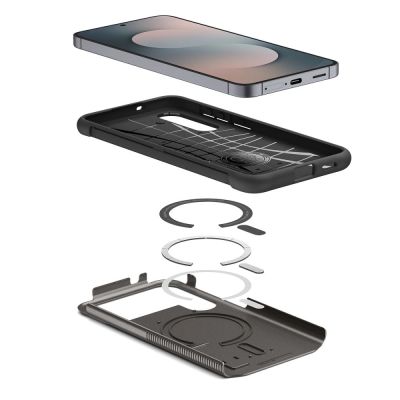 9. Spigen Slim Armor Mag MagSafe Case für Samsung Galaxy S25 FE - Grau