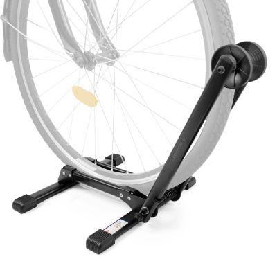 2. Wozinsky WSR-03 Klappbarer Fahrradständer für Fahrräder von 20-27,5 Zoll mit Radstütze – Schwarz