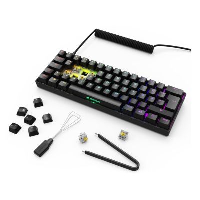 8. Sharkoon Gaming-Tastatur Skiller SGK50S4 Gen2 Schwarz und Gelb RGB