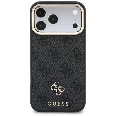 3. Guess 4G Hülle mit MagSafe-Portemonnaie für iPhone 18 Pro Max / 17 Pro Max – Schwarz