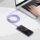 9. Baseus CAJY000705 USB-C – USB-C PD QC-Kabel 100 W 5 A 480 Mbit/s 2 m – Lila