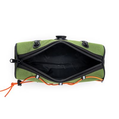 4. Rockbros TL002 ROAD TO SKY 1,5L Lenkertasche, wasserdicht – Grün