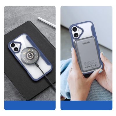 4. Dux Ducis Skin X Pro iPhone 17 Air Hülle mit MagSafe und Wallet - Blau