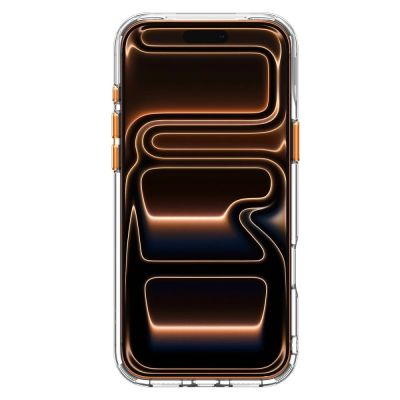 4. Spigen Ultra Hybrid Optik S MagSafe Hülle für iPhone 18 Pro Max / 17 Pro Max – Transparentes Orange