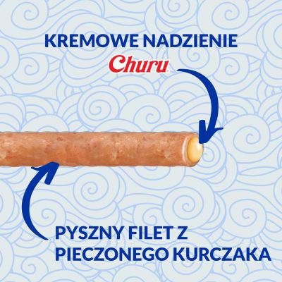 4. INABA Churu Rolls Thunfisch mit Hühnchen – ein Leckerli für Katzen – 4 x 10 g