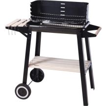 Gartengrillwagen 83x45,5x86,5 cm Schwarz