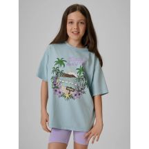 Mädchen-Baumwoll-T-Shirt 4F 4FJRSS26TTSHF3981-33S