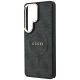 6. Guess 4G Embossed Ring MagSafe Hülle für Samsung Galaxy S26 Ultra - Schwarz
