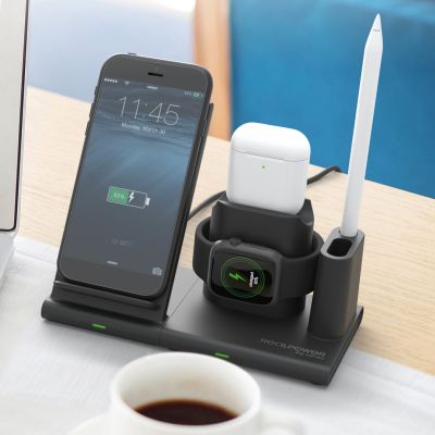 5. RealPower ChargeAIR Connect Smartphone, Smartwatch, Tablet Schwarz USB Kabelloses Laden intern