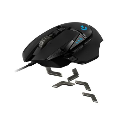 7. Logitech G502 Hero Maus 910-005470 (optisch; 16000 DPI; schwarz)