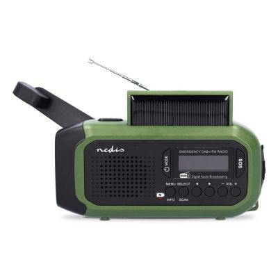 7. Nedis RDDBCR2000GN Tragbares Digitalradio Schwarz, Grün