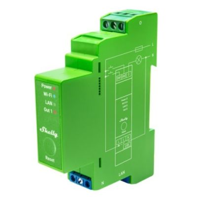 Shelly Pro Dimmer 1PM Einbau-Lichtdimmer Blau, Grün, Grau