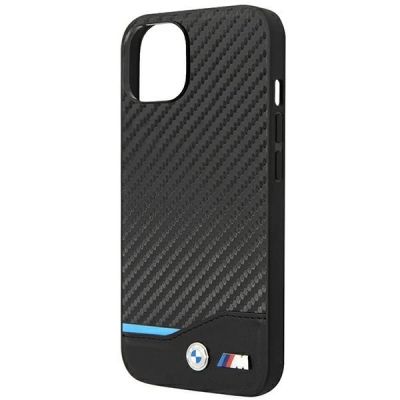 6. Hülle BMW BMHCP14S22NBCK iPhone 14 6.1 "schwarz / schwarzes Leder Carbon