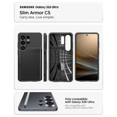 6. Spigen Slim Armor CS Hülle für Samsung Galaxy S26 Ultra - Schwarz