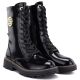 4. Damen-Ankle-Boots aus Lackleder, gefüttert, schwarz, Jezzi ASA259-10
