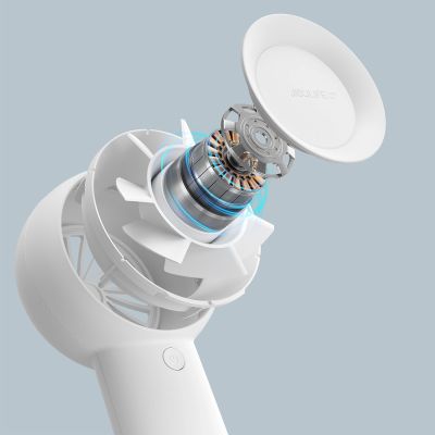 9. Jisulife Handventilator Life5 Plus 4000mAh Tragbarer Mini-Gebläse-USB-Ventilator - Weiß
