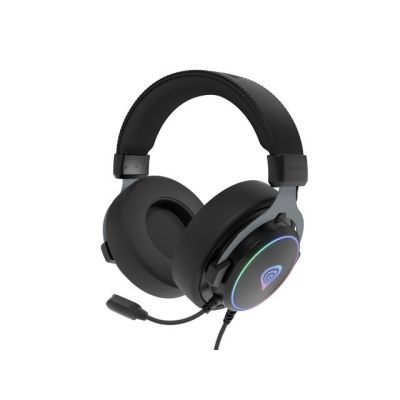 11. GENESIS NSG-2169 Kabelgebundenes Gaming-Headset mit Kopfbügel, USB Typ-A, Schwarz