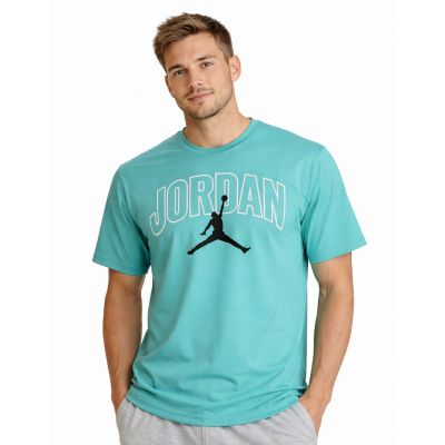 4. Air Jordan Brooklyn Arch Logo T-Shirt für Herren, Farbe: Washed Teal - IB7347-392