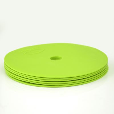 4. Flache Spielfeldmarkierungen - rund 15 cm - 12x grün SMJ Sport ZPO-G