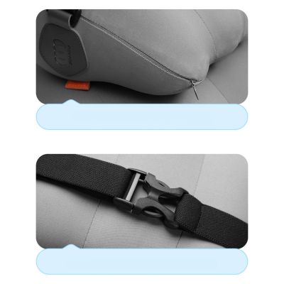 18. Baseus ComfortRide Auto-Kopfstützenkissen – Grau