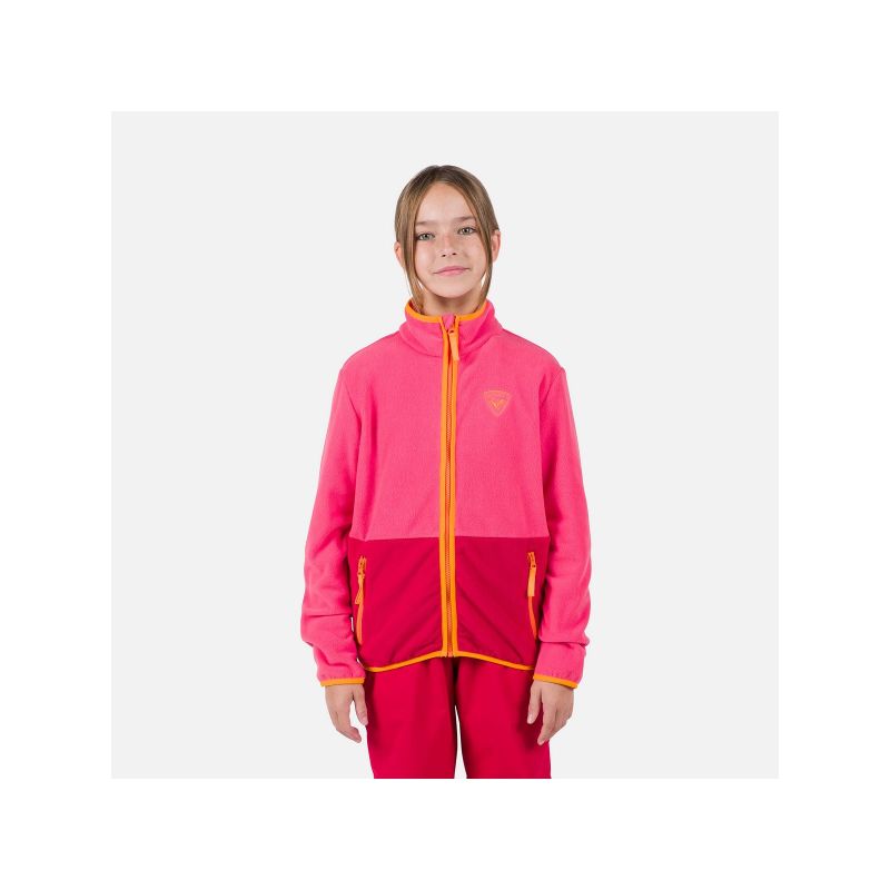 2. Rossignol Jr Strawpile Fleece Fz Rosa Sweatshirt
