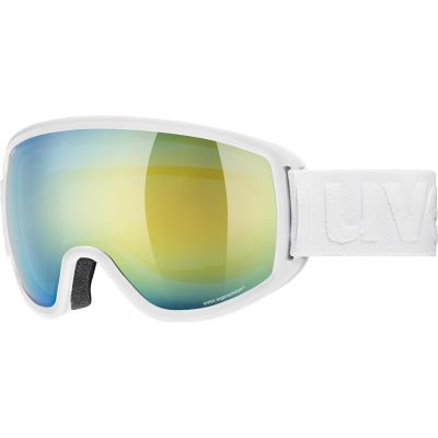 2. Uvex Topic FM sphärische Wintersportbrille, Weiß, Unisex, Blau, Gelb, sphärische Linse