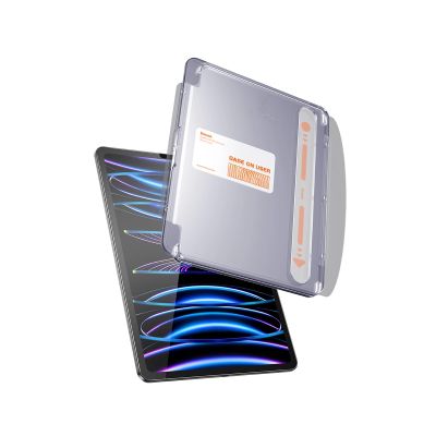 2. Baseus Crystal gehärtetes Glas für iPad Pro 12,9'' (2018/2020/2021/2022) + Montageset – transparent