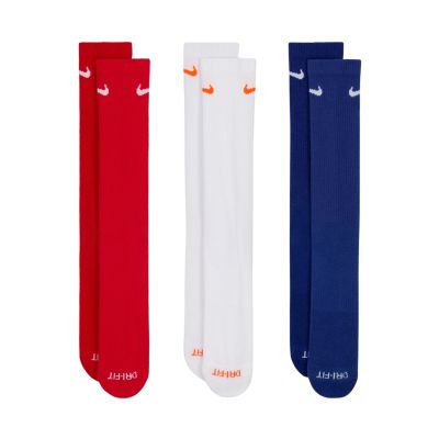 Nike Everyday Plus Cushioned Socken 3 Paar Rot, Weiß, Marine SX6888 996