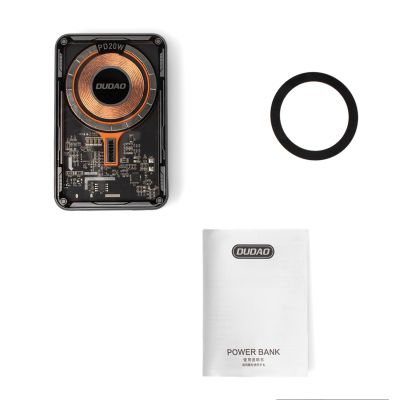 2. Dudao TGK1 Powerbank mit MagSafe kabellosem Ladegerät 20W 10000mAh schwarz (TGK1-black)