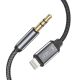 Tech-Protect UltraBoost Audio Lightning /Miniklinke 3,5-mm-Kabel 1 m – Schwarz