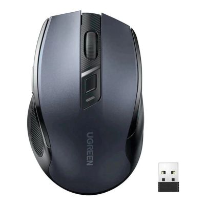 Ugreen MU006 Kabellose optische USB-Maus mit 2,4 GHz und 4000 DPI – Schwarz