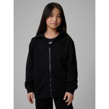 Mädchen-Sweatjacke mit Kapuze im Loose Fit 4F 4FJRMM00TSWSF2713-20S