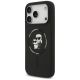 2. Karl Lagerfeld Silikon-Hülle Karl&Choupette Ring MagSafe für iPhone 17 Pro - Schwarz
