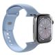 4. Puro Icon Silikonarmband für Apple Watch 42 / 44 / 45 / 49 mm - Hellblau (2 Stk.)