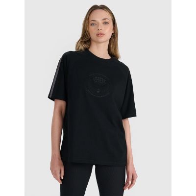 Oversize-T-Shirt für Damen mit Print, Größe 4F 4FRSS25TTSHF2791-20S
