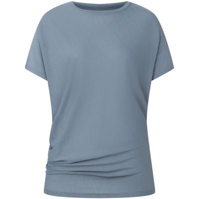 3. Damen-Kurzarmshirt SUPER.NATURAL Yoga Losee Tee, grau